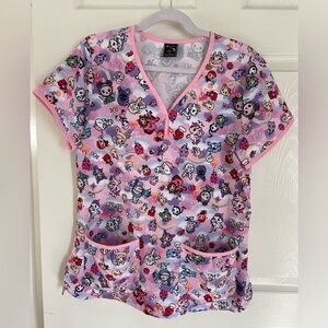 Tokidoki Koi Scrubs Scrub Top